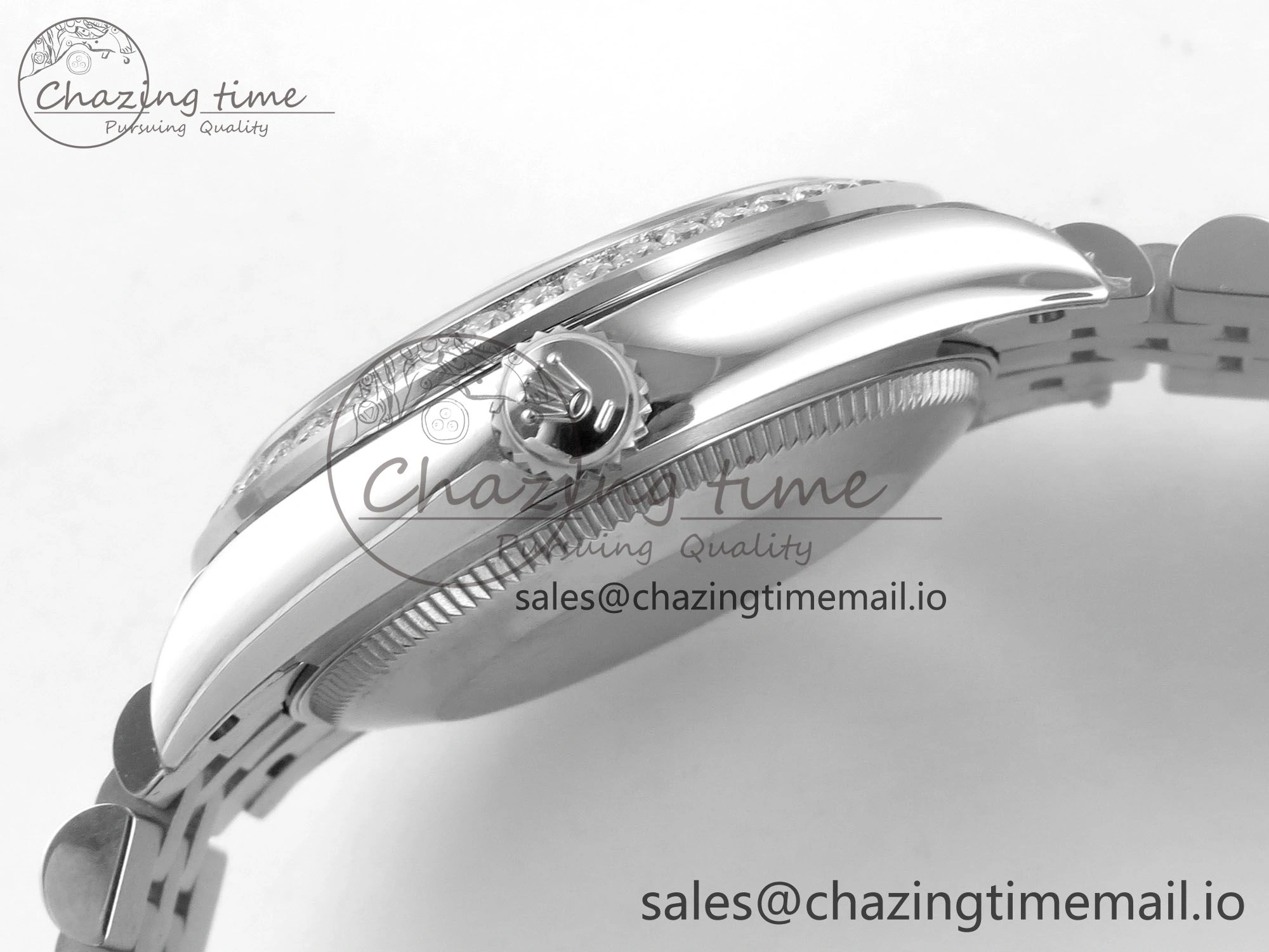 DateJust 31 278274 THBF 1:1 Best Edition 904L Steel RG Dial Stick Marker on SS Jubilee Bracelet HZ Cal.2236