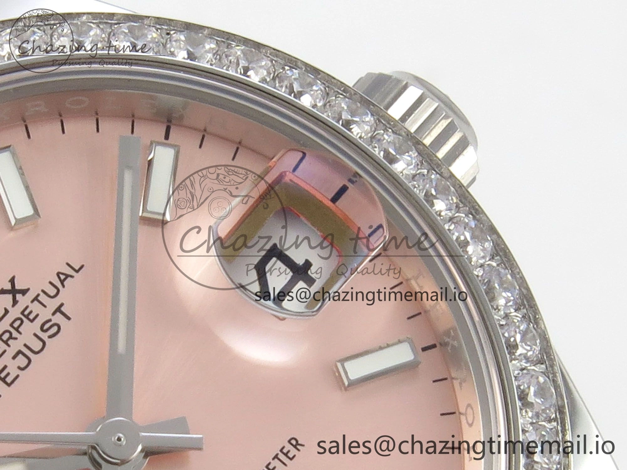 DateJust 31 278274 THBF 1:1 Best Edition 904L Steel RG Dial Stick Marker on SS Jubilee Bracelet HZ Cal.2236