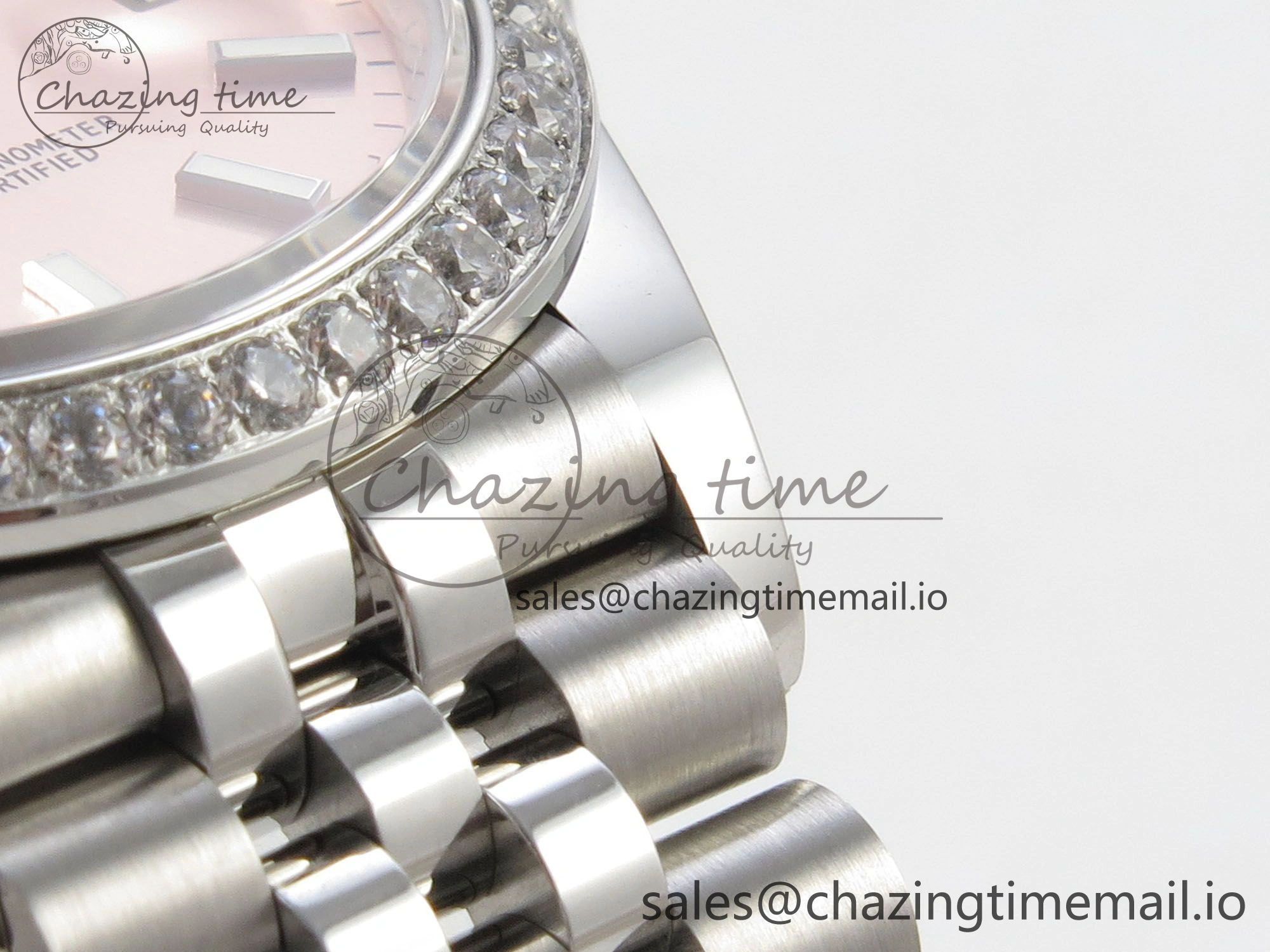 DateJust 31 278274 THBF 1:1 Best Edition 904L Steel RG Dial Stick Marker on SS Jubilee Bracelet HZ Cal.2236