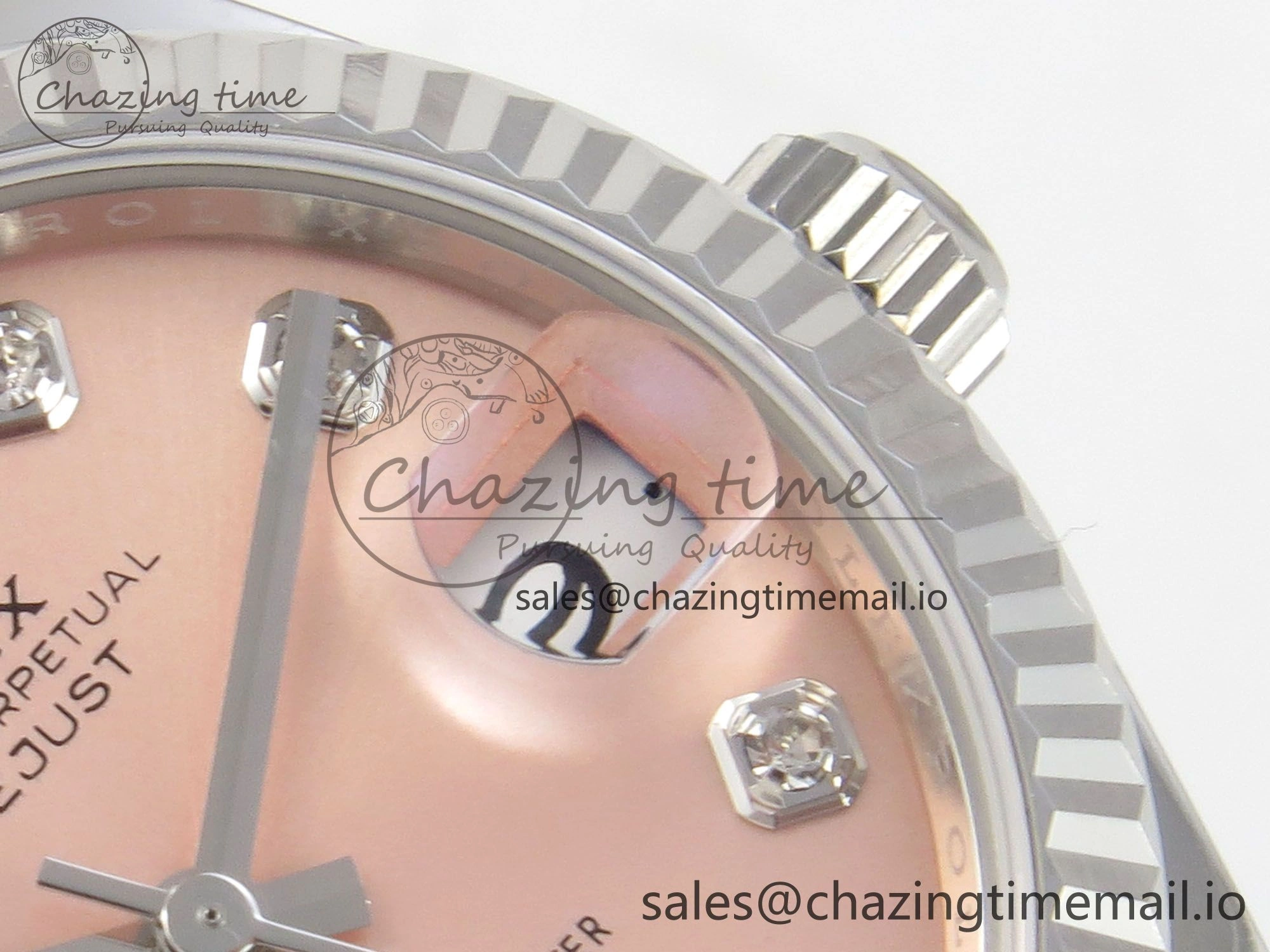 DateJust 31 278274 THBF 1:1 Best Edition 904L Steel RG Diamond Dial on SS Jubilee Bracelet HZ Cal.2236