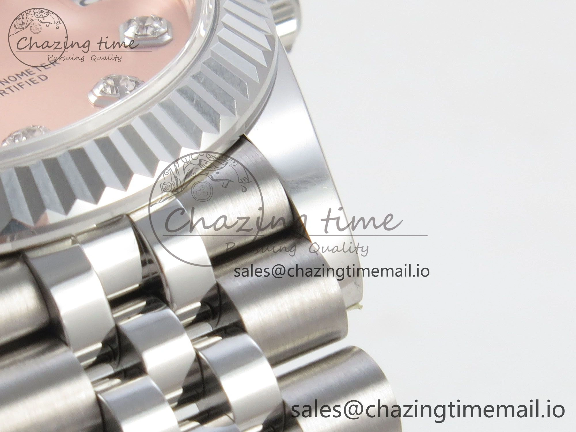DateJust 31 278274 THBF 1:1 Best Edition 904L Steel RG Diamond Dial on SS Jubilee Bracelet HZ Cal.2236