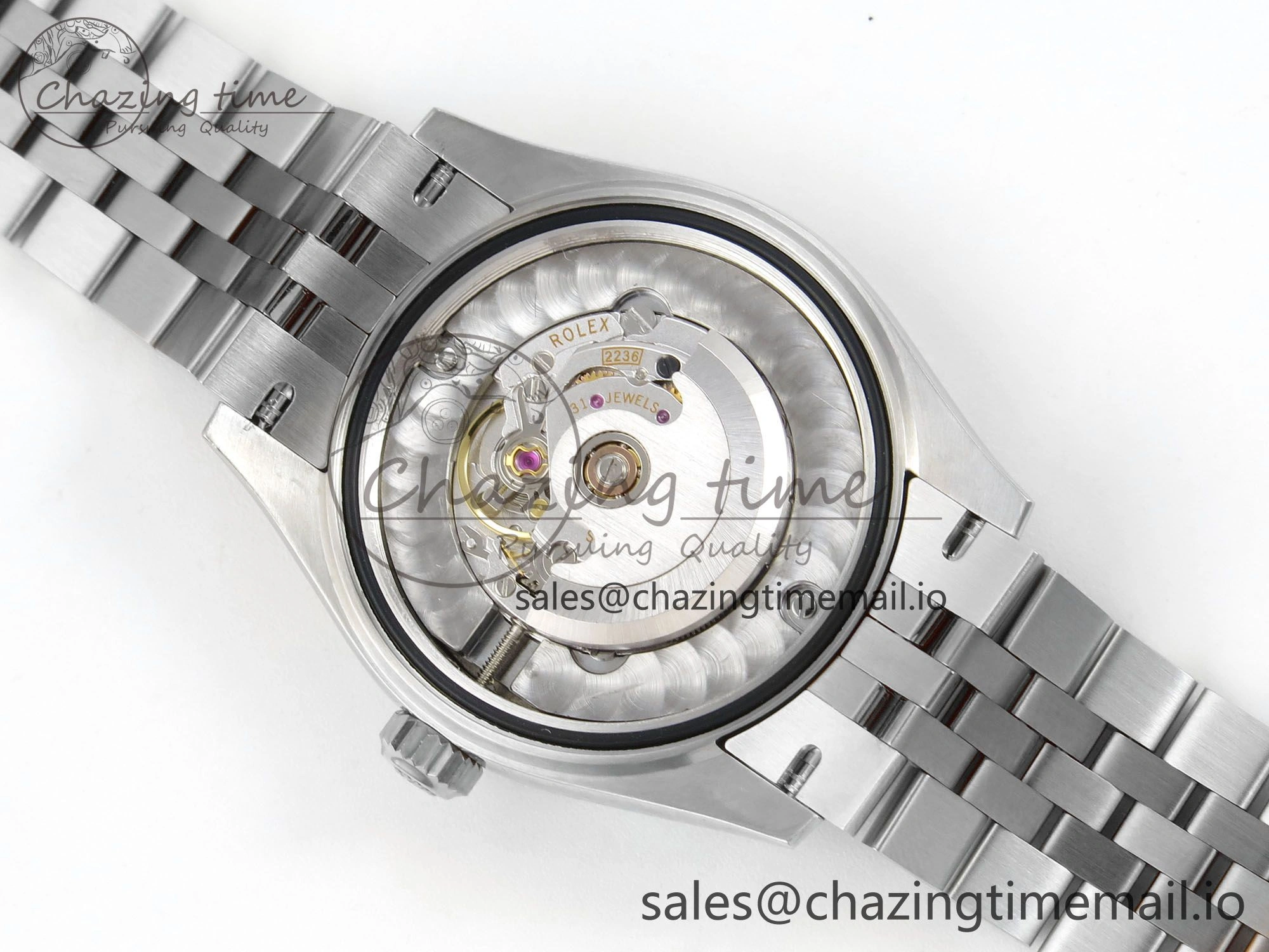 DateJust 31 278274 THBF 1:1 Best Edition 904L Steel RG Roman Dial Diamonds Bezel on SS Jubilee Bracelet HZ Cal.2236