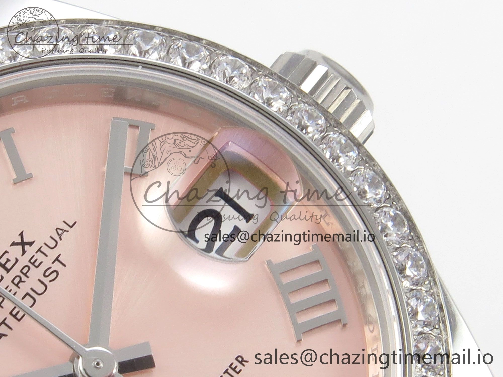 DateJust 31 278274 THBF 1:1 Best Edition 904L Steel RG Roman Dial Diamonds Bezel on SS Jubilee Bracelet HZ Cal.2236