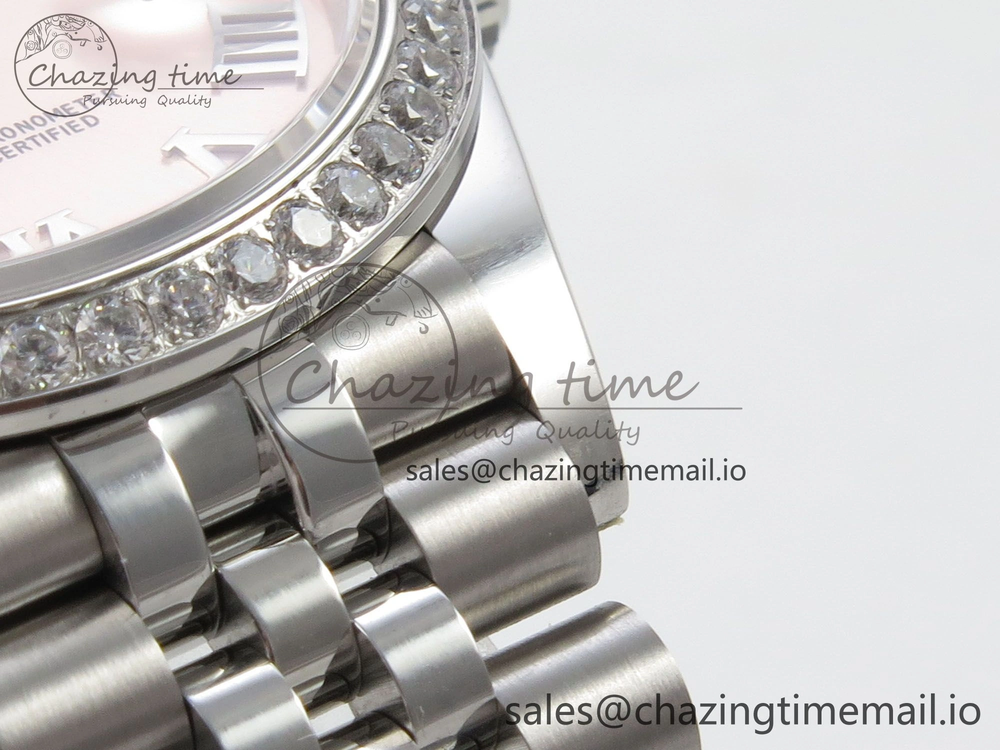 DateJust 31 278274 THBF 1:1 Best Edition 904L Steel RG Roman Dial Diamonds Bezel on SS Jubilee Bracelet HZ Cal.2236