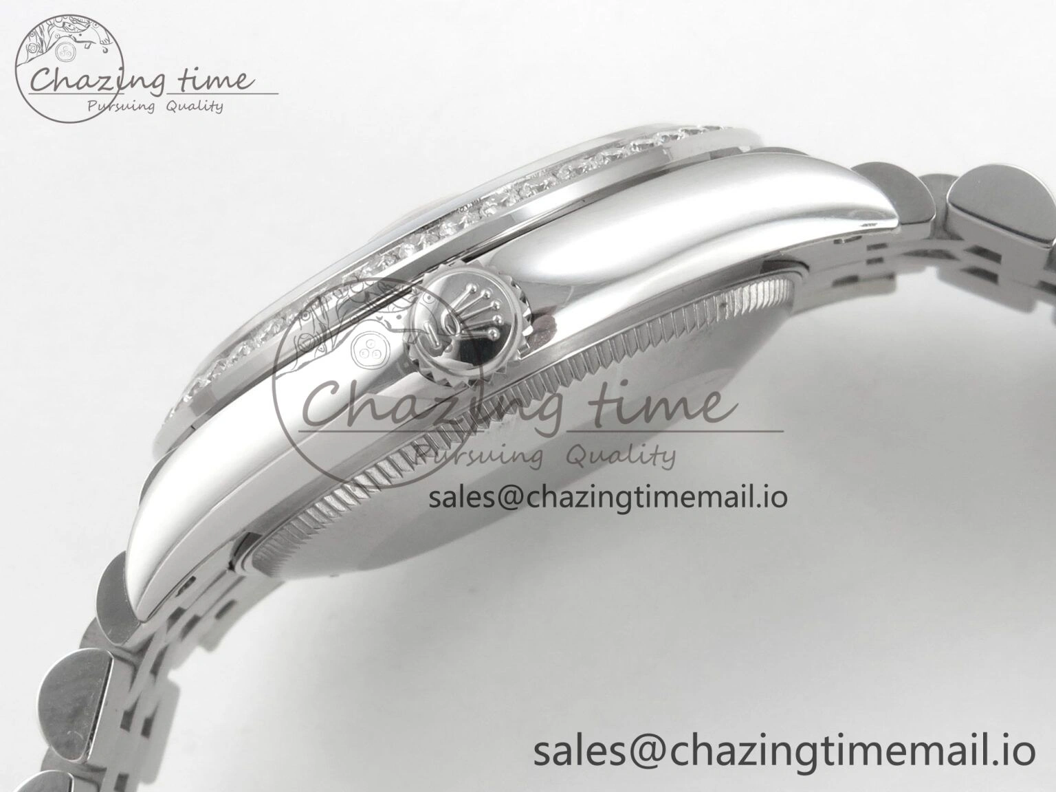 DateJust 31 278274 THBF 1:1 Best Edition 904L Steel RG Roman Dial Diamonds Bezel on SS Jubilee Bracelet HZ Cal.2236