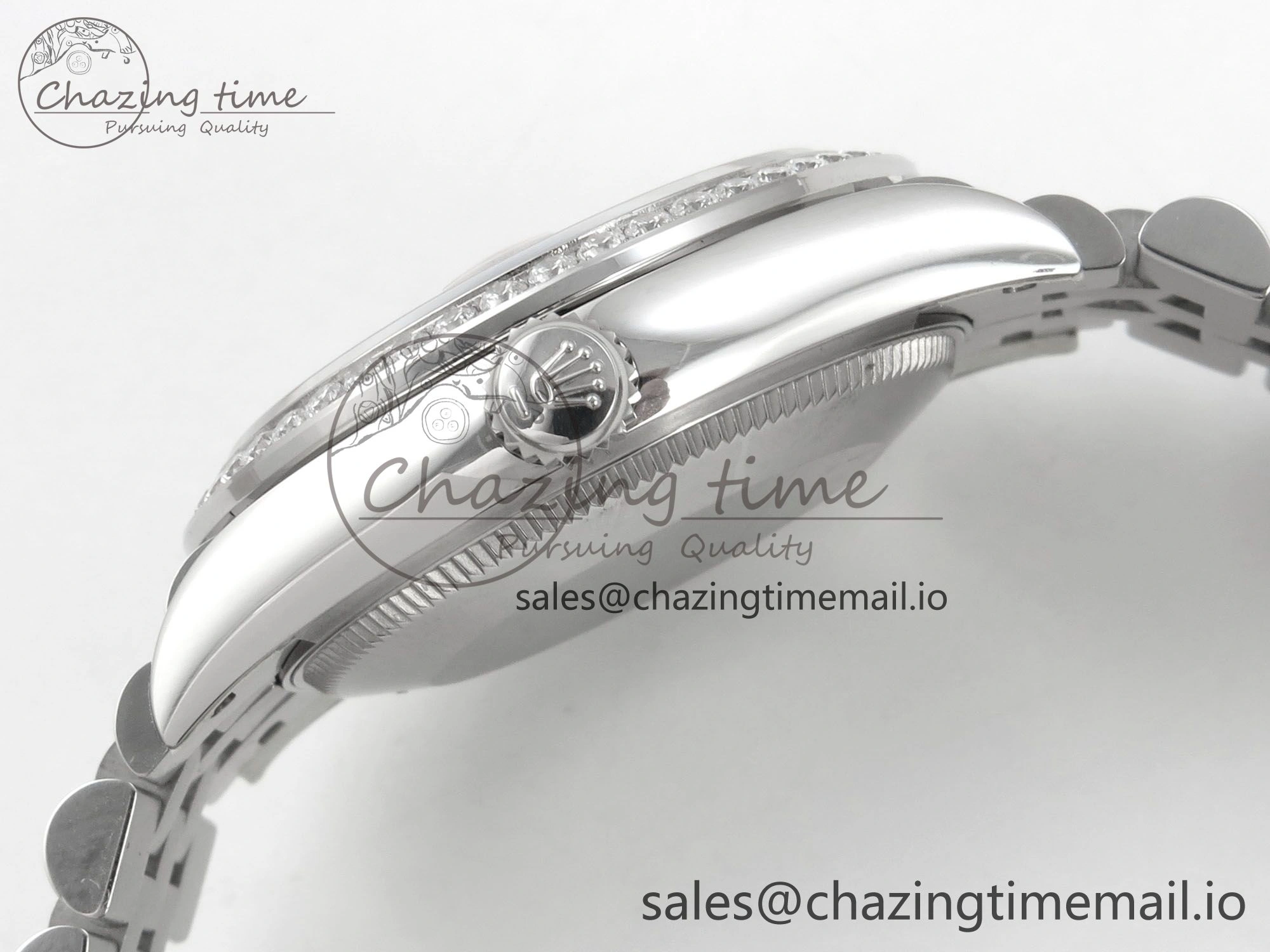 DateJust 31 278274 THBF 1:1 Best Edition 904L Steel RG Roman Dial Diamonds Bezel on SS Jubilee Bracelet HZ Cal.2236