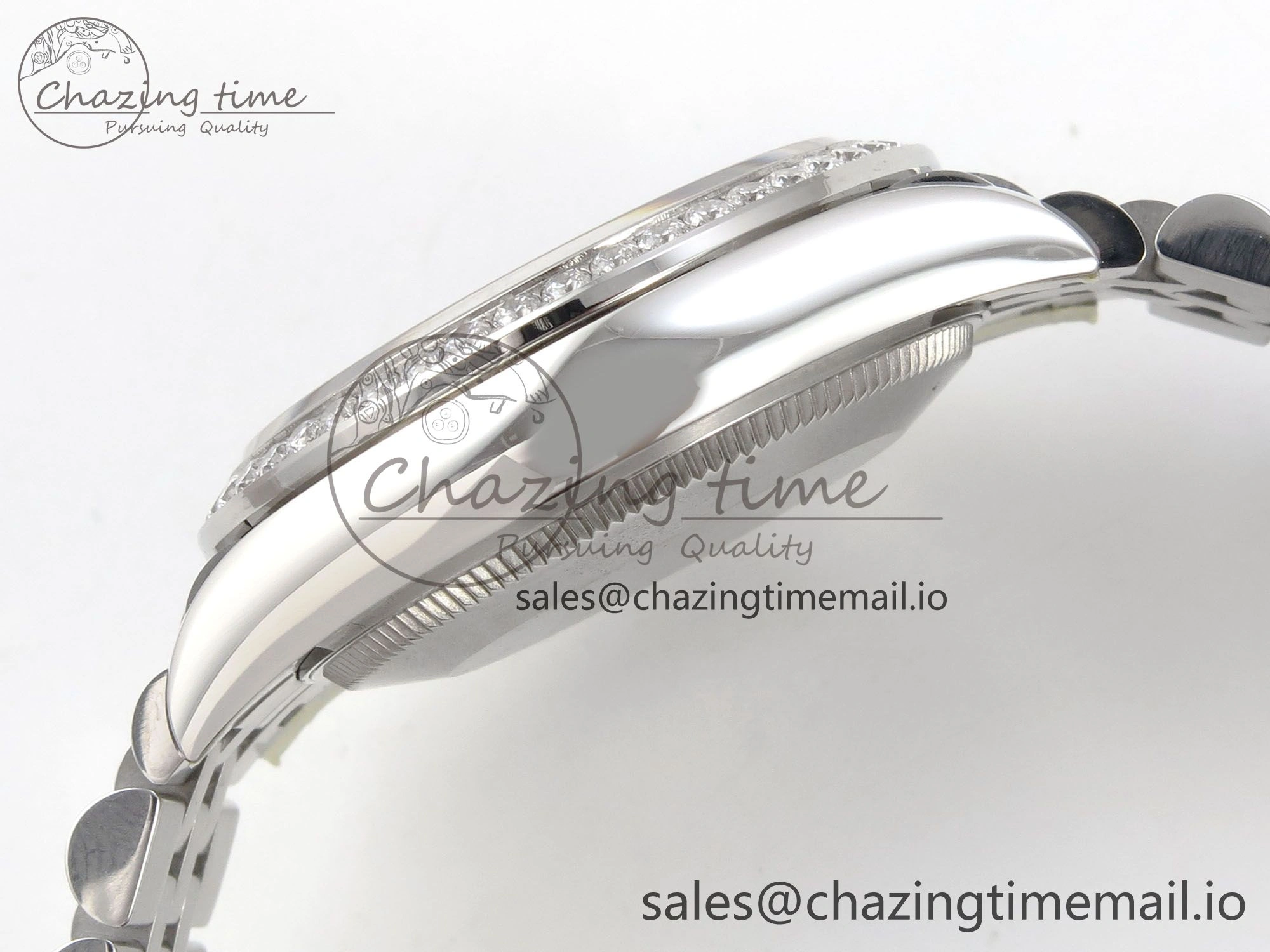 DateJust 31 278274 THBF 1:1 Best Edition 904L Steel RG Roman Dial Diamonds Bezel on SS Jubilee Bracelet HZ Cal.2236