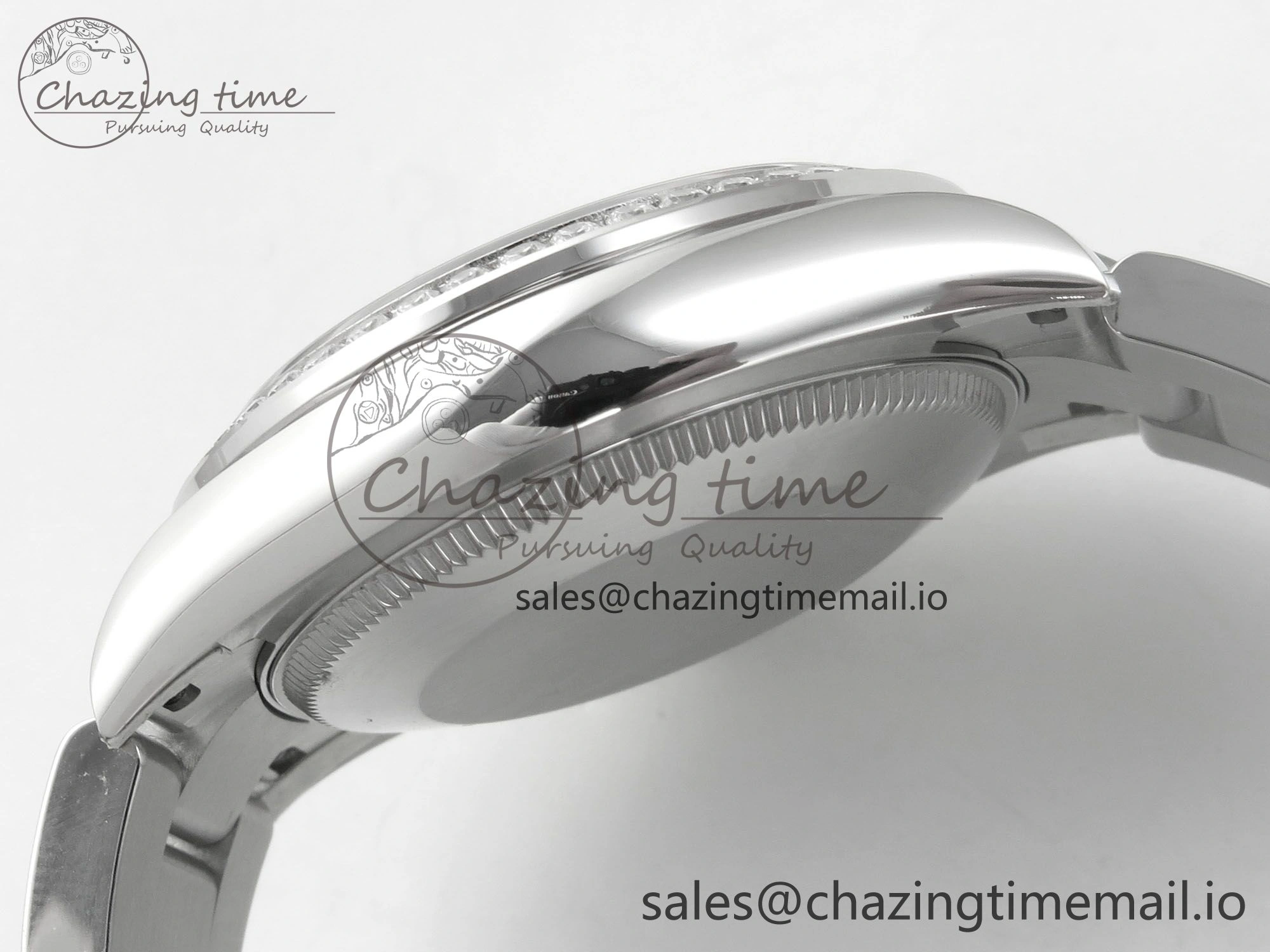 DateJust 31 278274 THBF 1:1 Best Edition 904L Steel RG Roman Dial Diamonds Bezel on SS Oyster Bracelet HZ Cal.2236