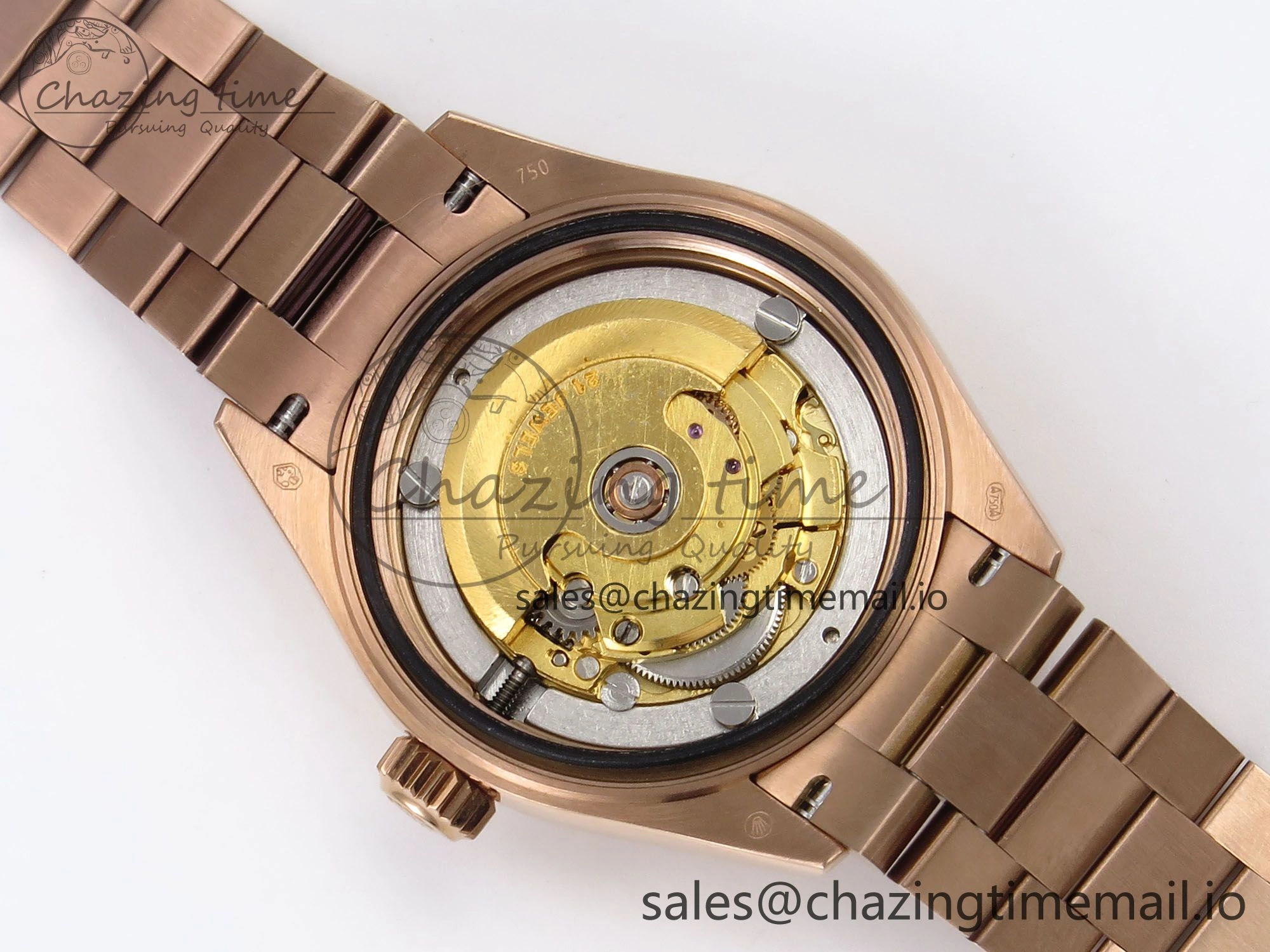 DateJust 31 278275 RG GMF 1:1 Best Edition 904L Steel Green Diamonds Dial on Jubilee Bracelet A2824