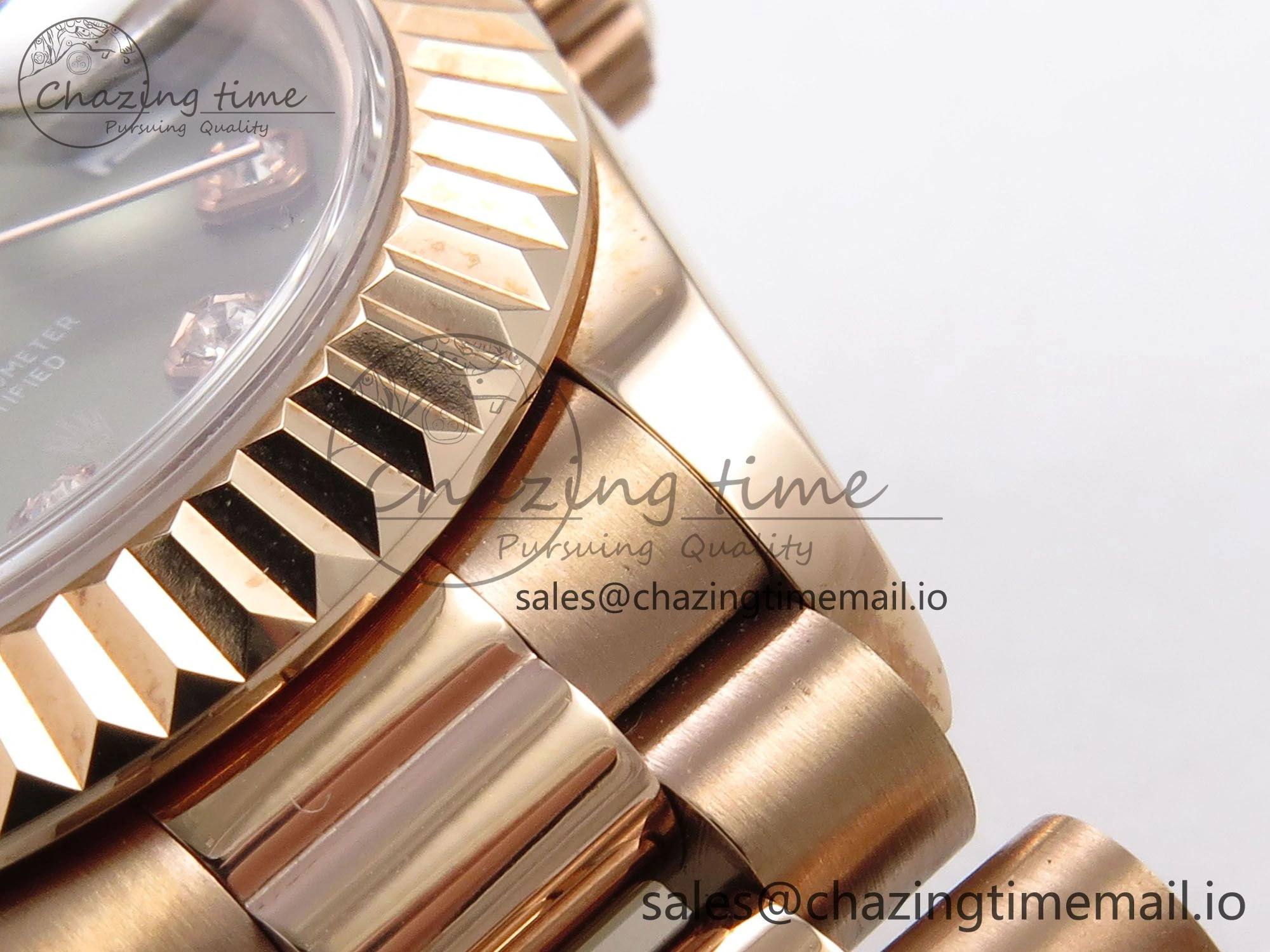 DateJust 31 278275 RG GMF 1:1 Best Edition 904L Steel Green Diamonds Dial on Jubilee Bracelet A2824
