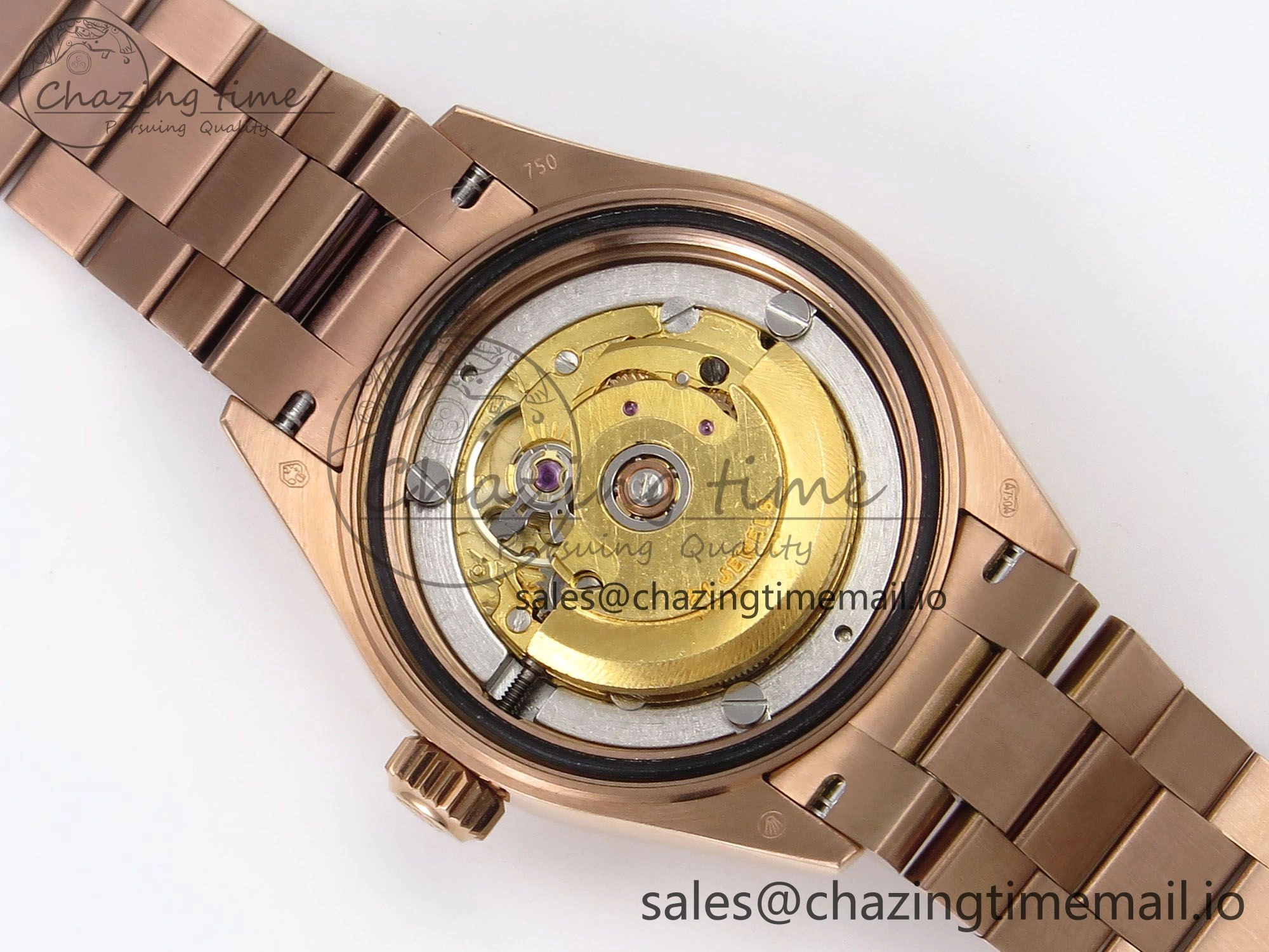 DateJust 31 278275 RG GMF 1:1 Best Edition 904L Steel Pink Stick Dial on Jubilee Bracelet A2824