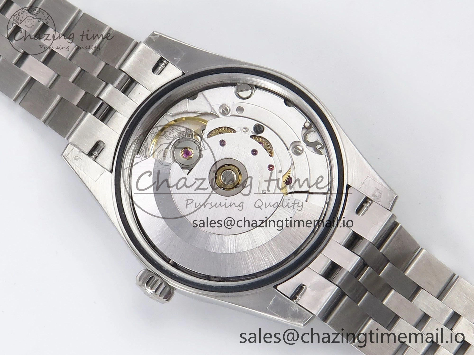 DateJust 31 278344RBR SS GMF 1:1 Best Edition 904L Steel Gray Roman Diamonds Dial on Jubilee Bracelet A2824