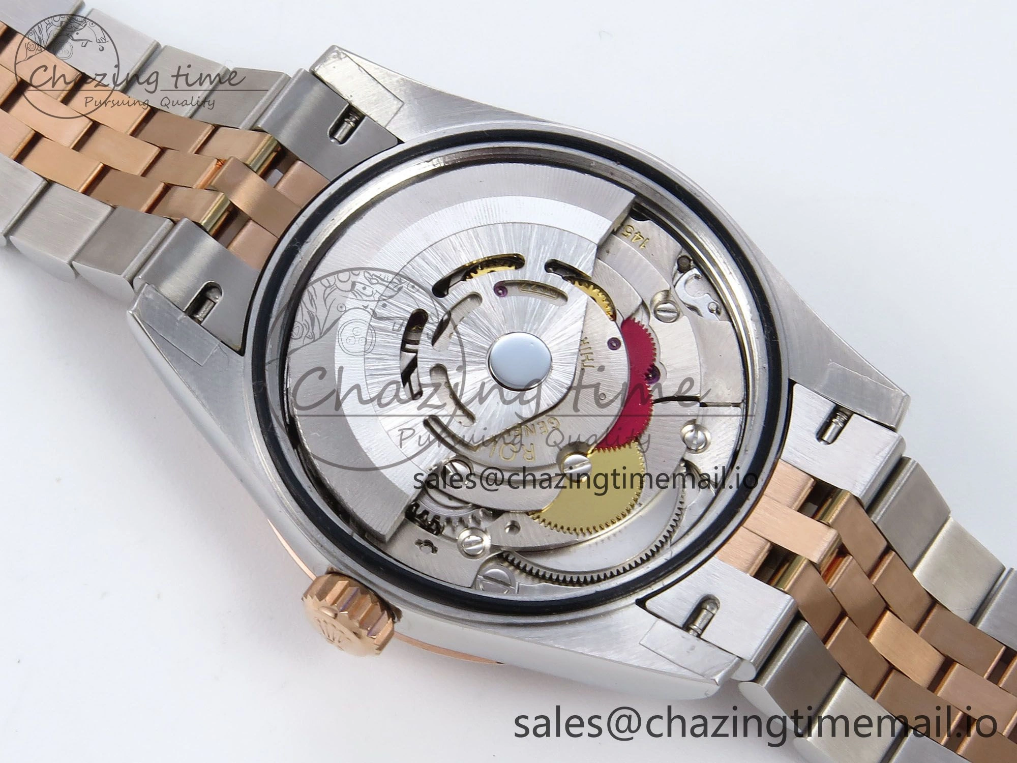 DateJust 31 278381RBR JARF 1:1 Best Edition 904L Steel Brown Diamonds Dial on SS RG Jubilee Bracelet HZ2236