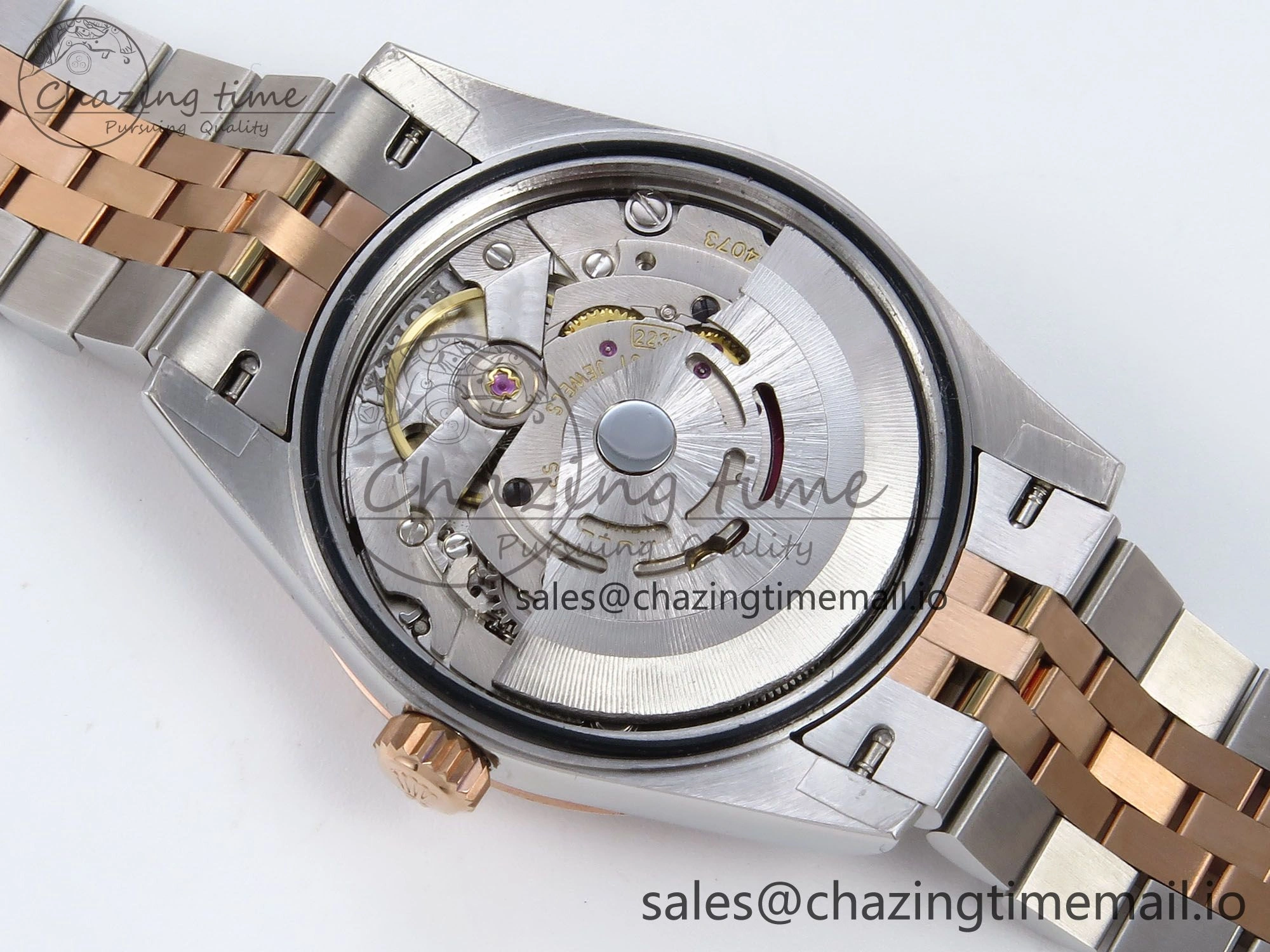 DateJust 31 278381RBR JARF 1:1 Best Edition 904L Steel RG Diamonds Dial on SS RG Jubilee Bracelet HZ2236