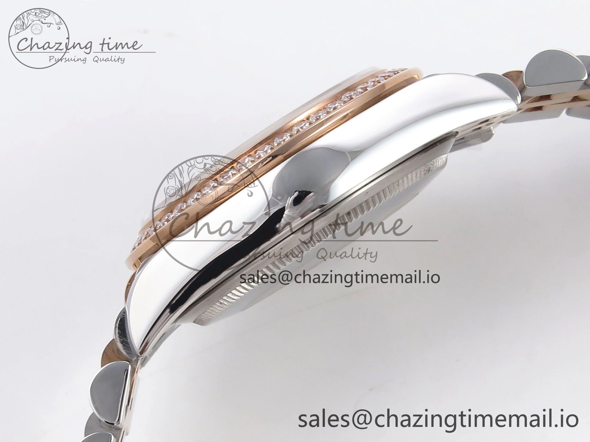 DateJust 31 278381RBR SS RG GMF 1:1 Best Edition 904L Steel Brown Dimonds Dial on Jubilee Bracelet A2824