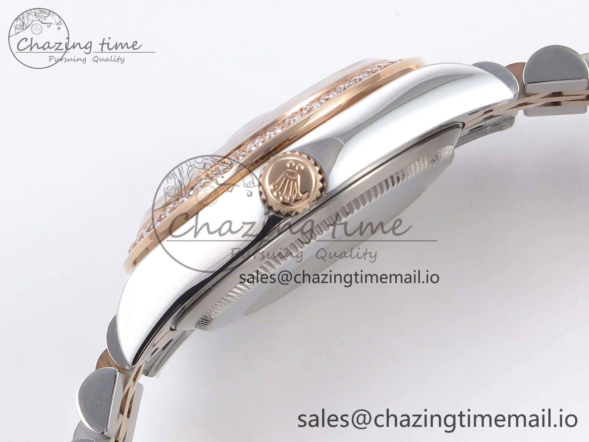DateJust 31 278381RBR SS RG GMF 1:1 Best Edition 904L Steel Brown Dimonds Dial on Jubilee Bracelet A2824