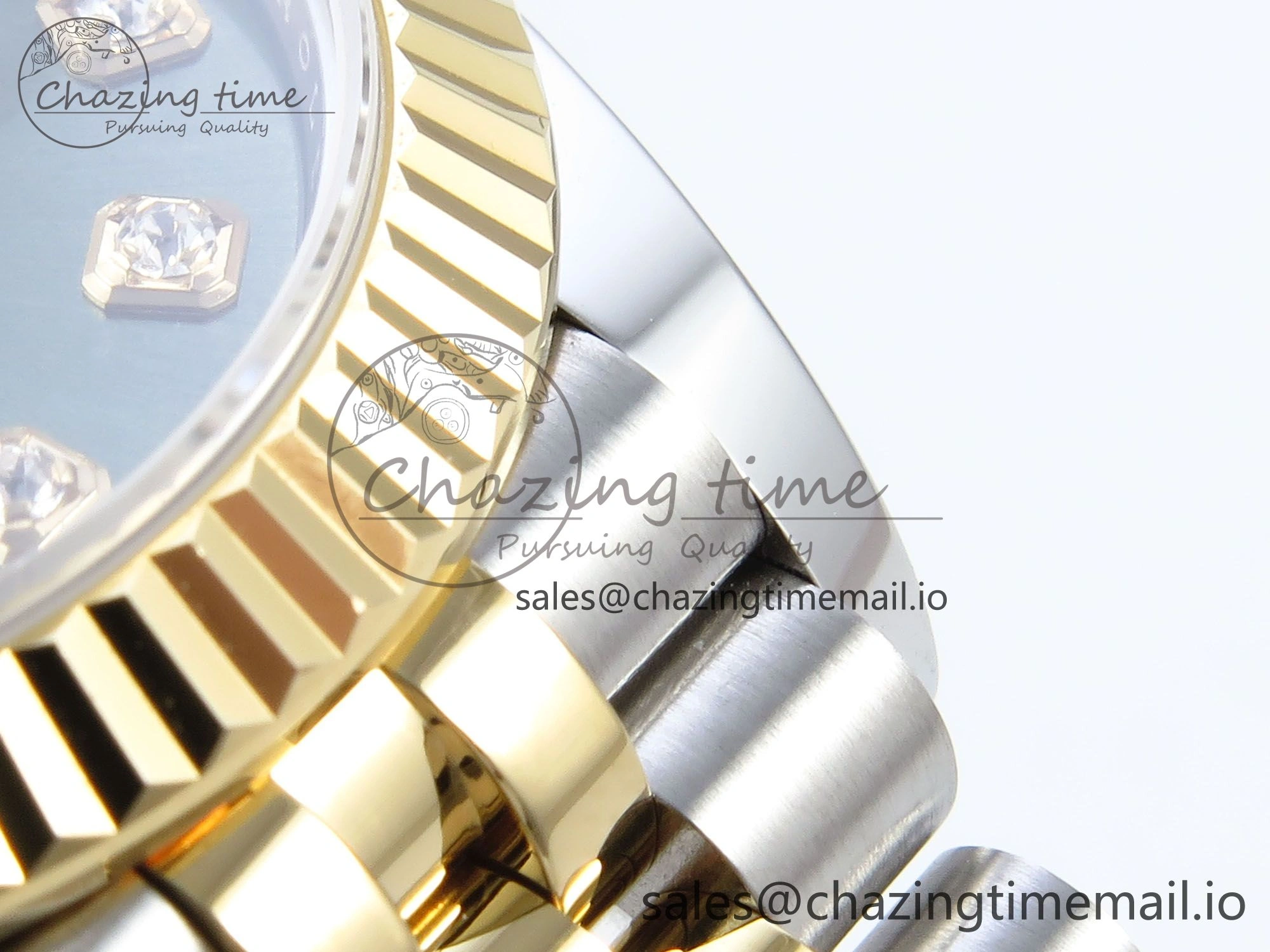 DateJust 31 278383 ARF 1:1 Best Edition 904L Steel Green Diamonds Dial on SS YG Jubilee Bracelet ETA 2688