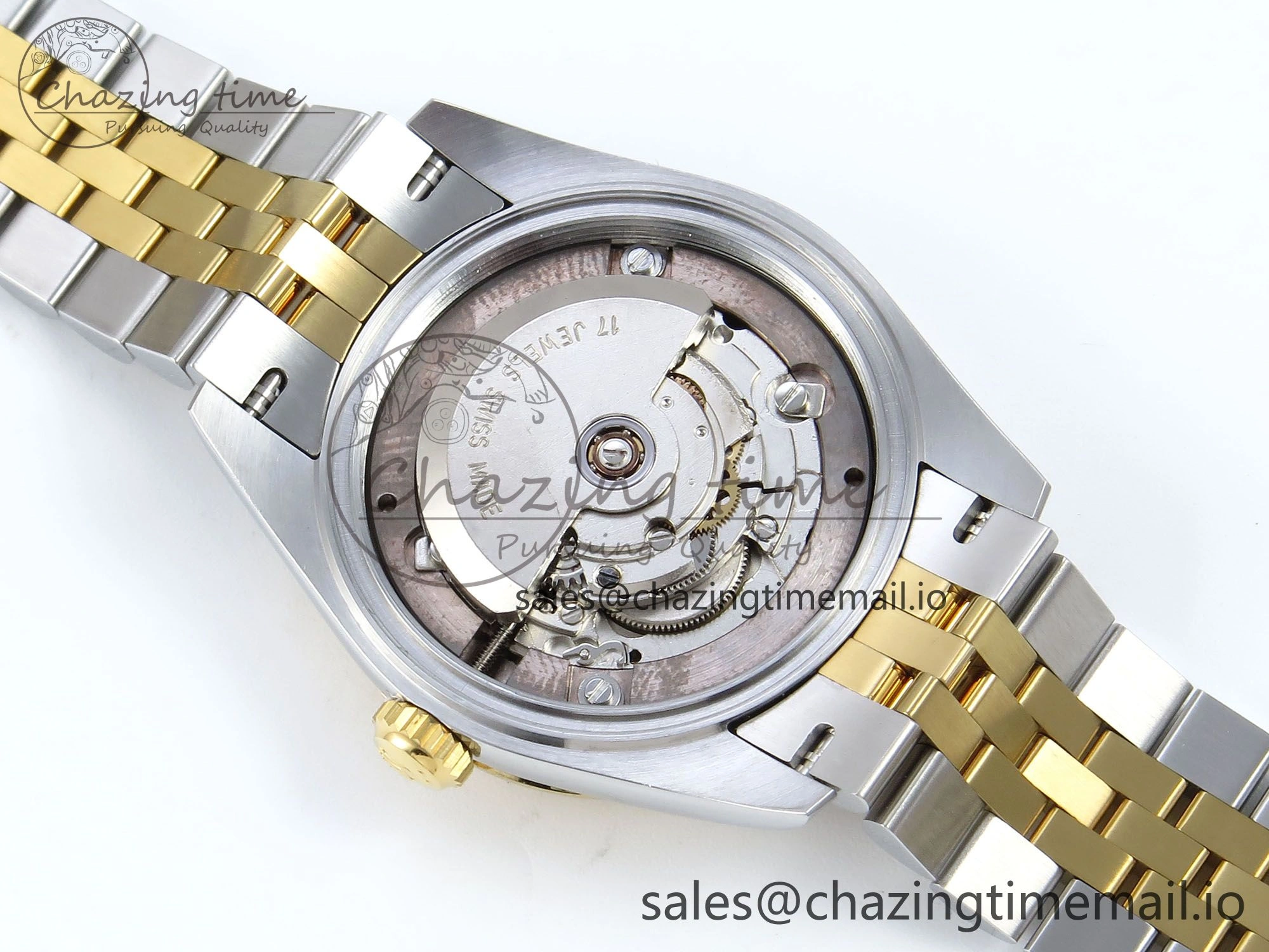 DateJust 31 278383RBR ARF 1:1 Best Edition 904L Steel Gray Diamonds Dial Diamonds Bezel on SS YG Jubilee Bracelet ETA 2688