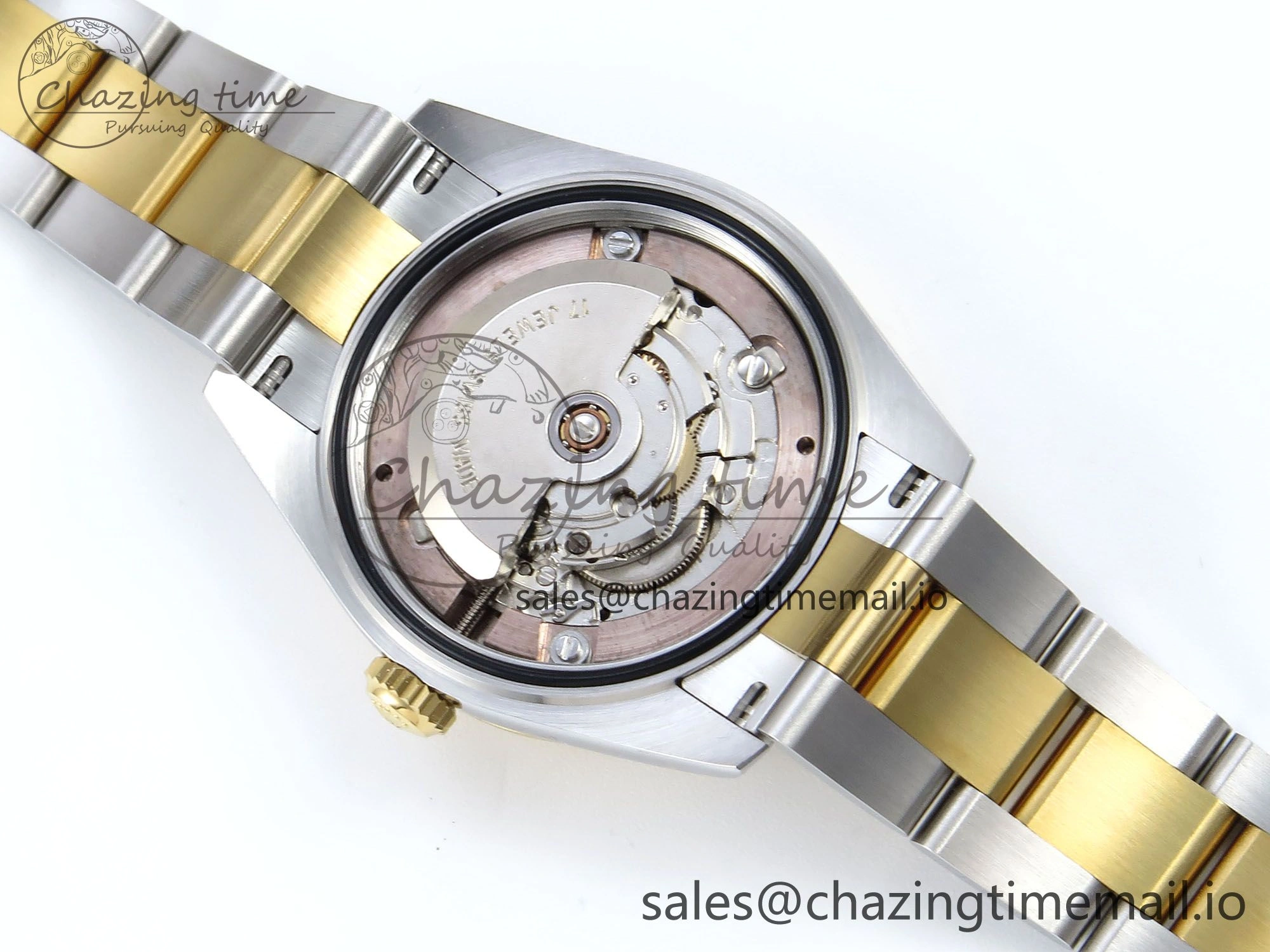 DateJust 31 278383RBR ARF 1:1 Best Edition 904L Steel Gray Roman Diamonds Dial Diamonds Bezel on SS YG Oyster Bracelet ETA 2688