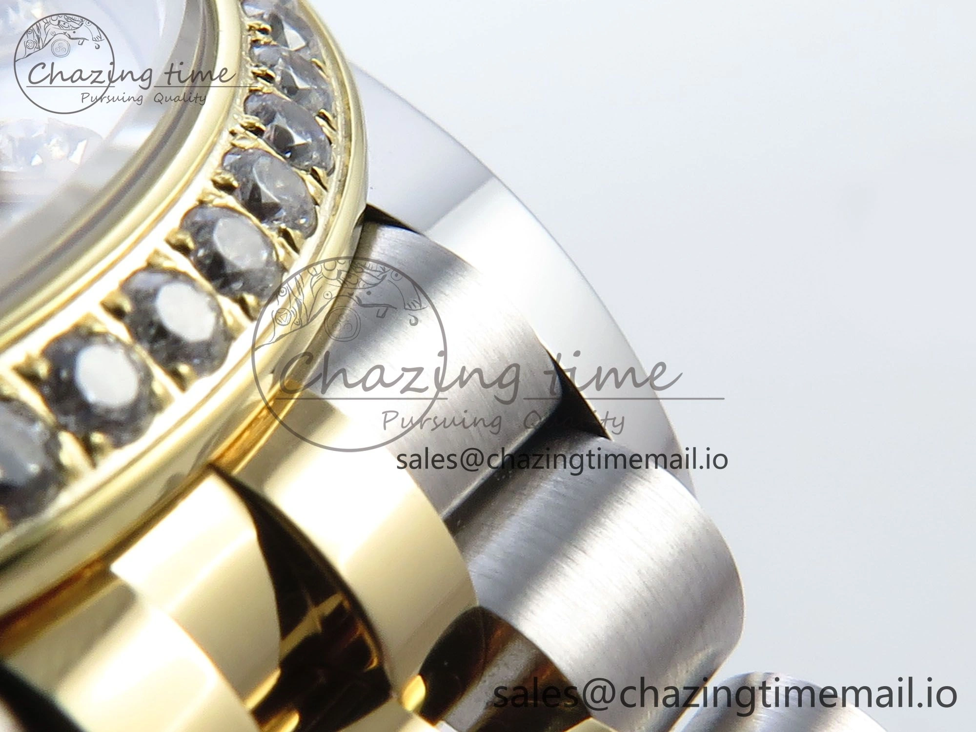 DateJust 31 278383RBR ARF 1:1 Best Edition 904L Steel Silver Diamonds Dial Diamonds Bezel on SS YG Jubilee Bracelet ETA 2688