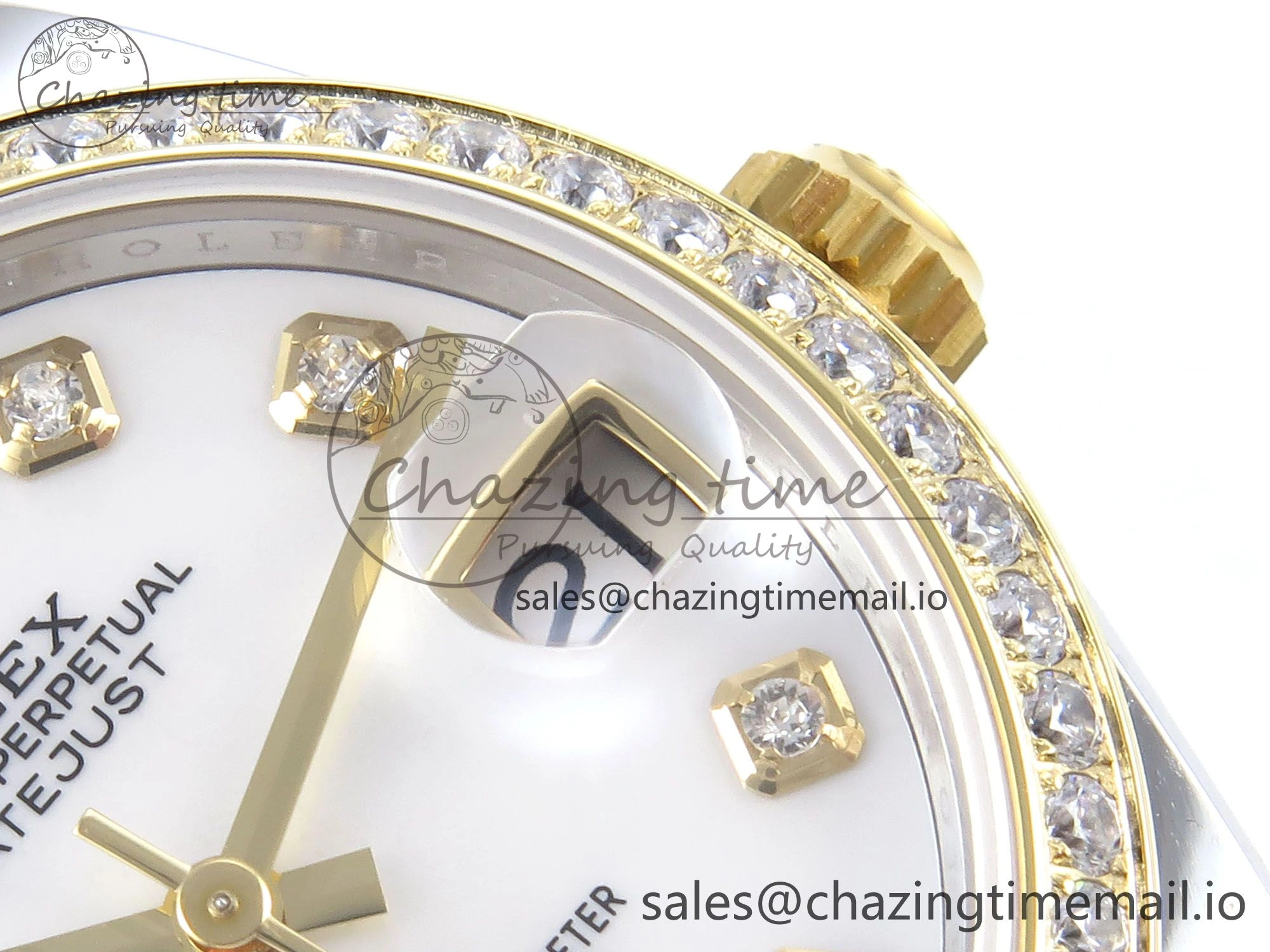 DateJust 31 278383RBR ARF 1:1 Best Edition 904L Steel White MOP Dial Diamonds Bezel on SS YG Jubilee Bracelet ETA 2688