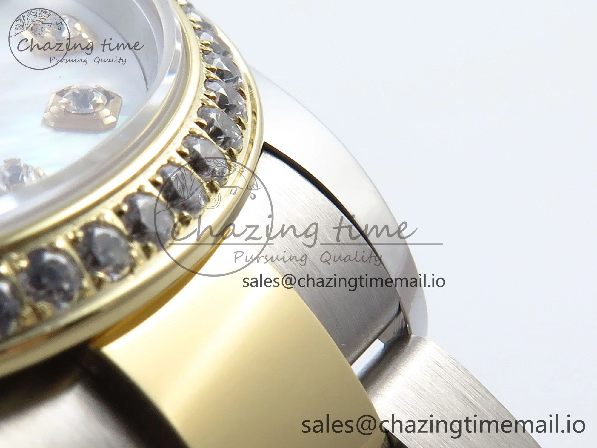 DateJust 31 278383RBR ARF 1:1 Best Edition 904L Steel White MOP Dial Diamonds Bezel on SS YG Oyster Bracelet ETA 2688