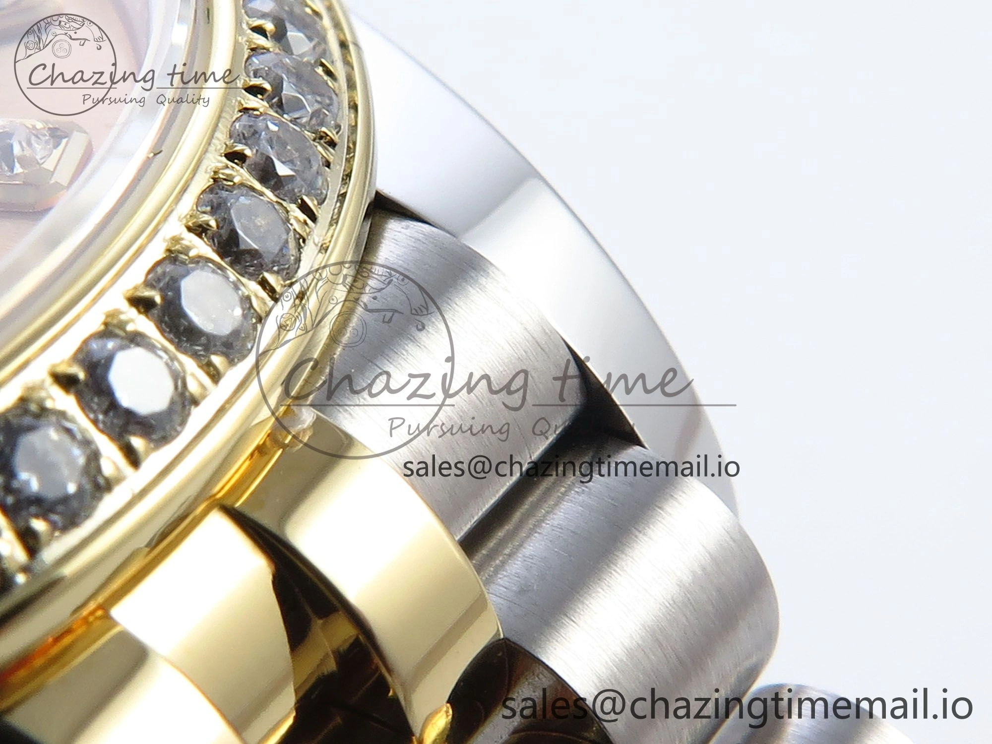 DateJust 31 278383RBR ARF 1:1 Best Edition 904L Steel YG Diamonds Dial Diamonds Bezel on SS YG Jubilee Bracelet ETA 2688