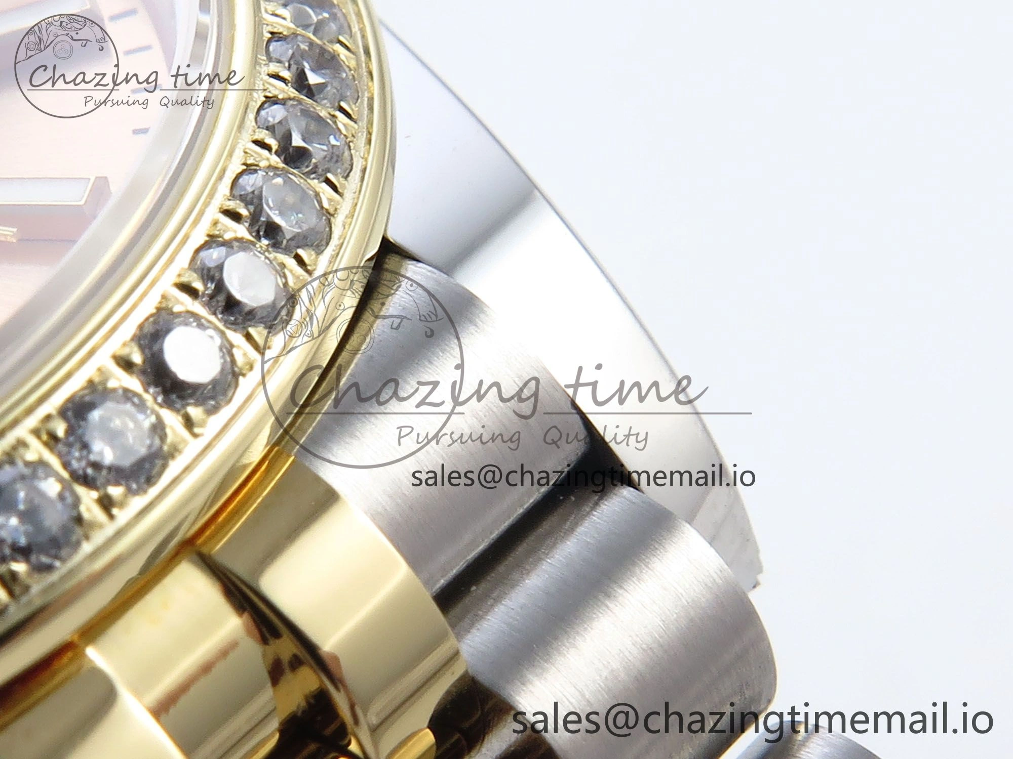DateJust 31 278383RBR ARF 1:1 Best Edition 904L Steel YG Stick Dial Diamonds Bezel on SS YG Jubilee Bracelet ETA 2688
