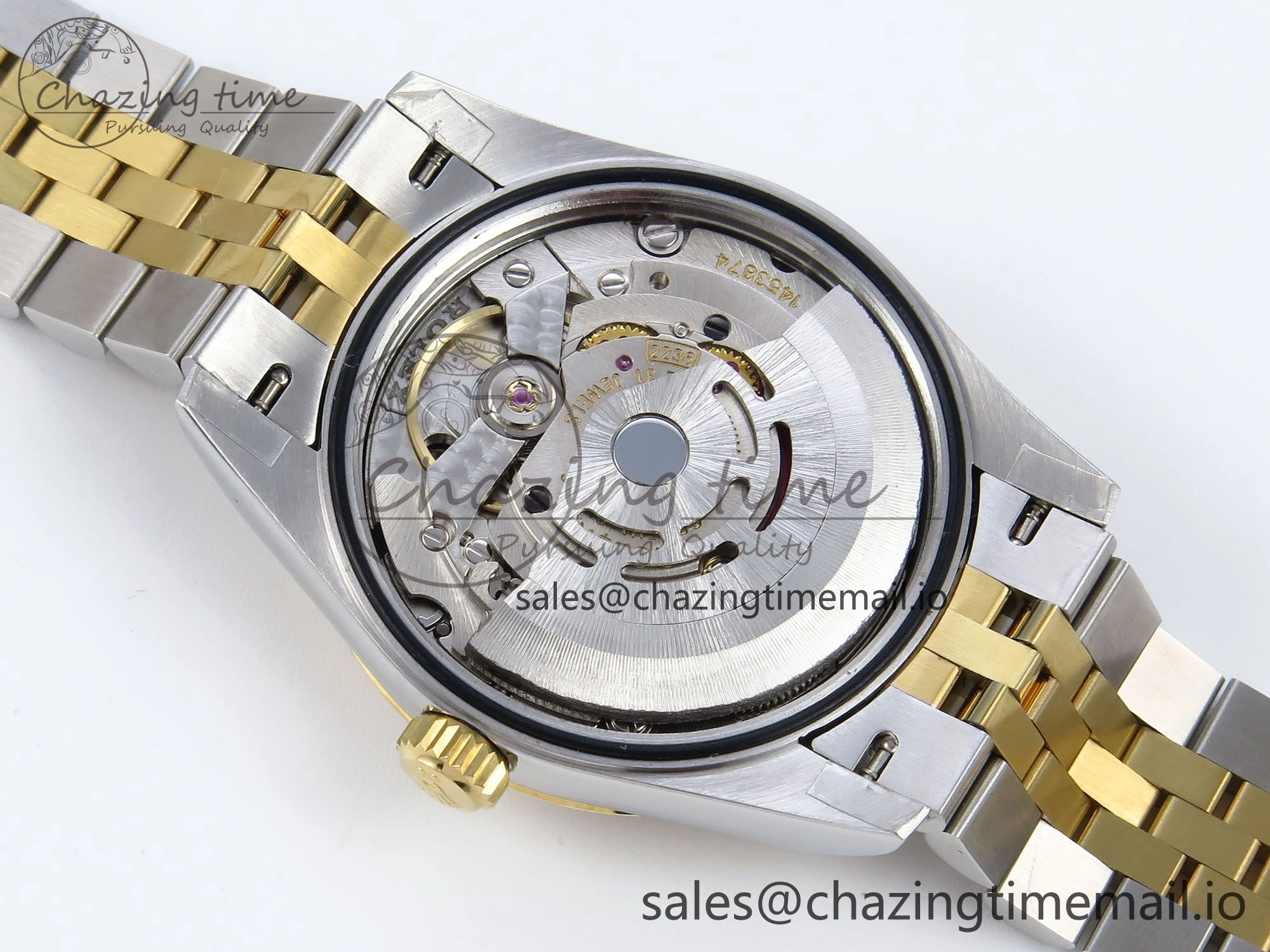 DateJust 31 278383RBR JARF 1:1 Best Edition 904L Steel Gray Roman Diamonds Dial on SS YG Jubilee Bracelet HZ2236