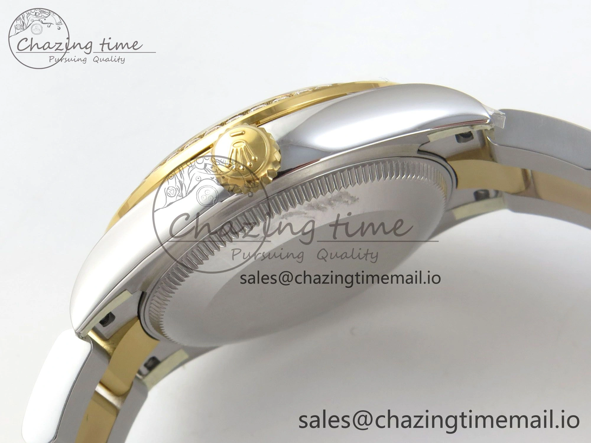 DateJust 31 278383RBR THBF 1:1 Best Edition 904L Steel Green Roman Diamonds Dial Diamonds Bezel on SS YG Oyster Bracelet HZ Cal.2236