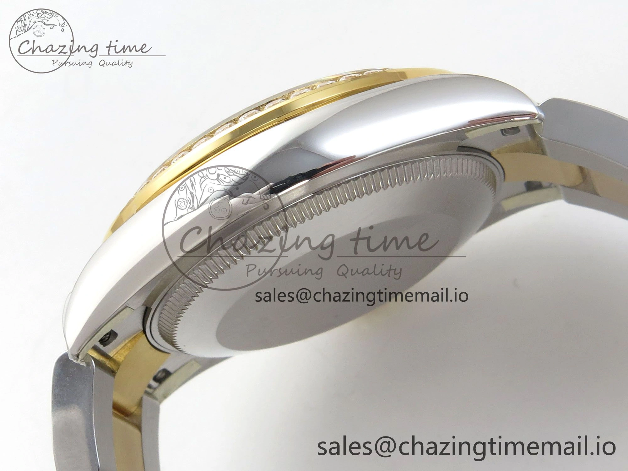 DateJust 31 278383RBR THBF 1:1 Best Edition 904L Steel Green Roman Diamonds Dial Diamonds Bezel on SS YG Oyster Bracelet HZ Cal.2236