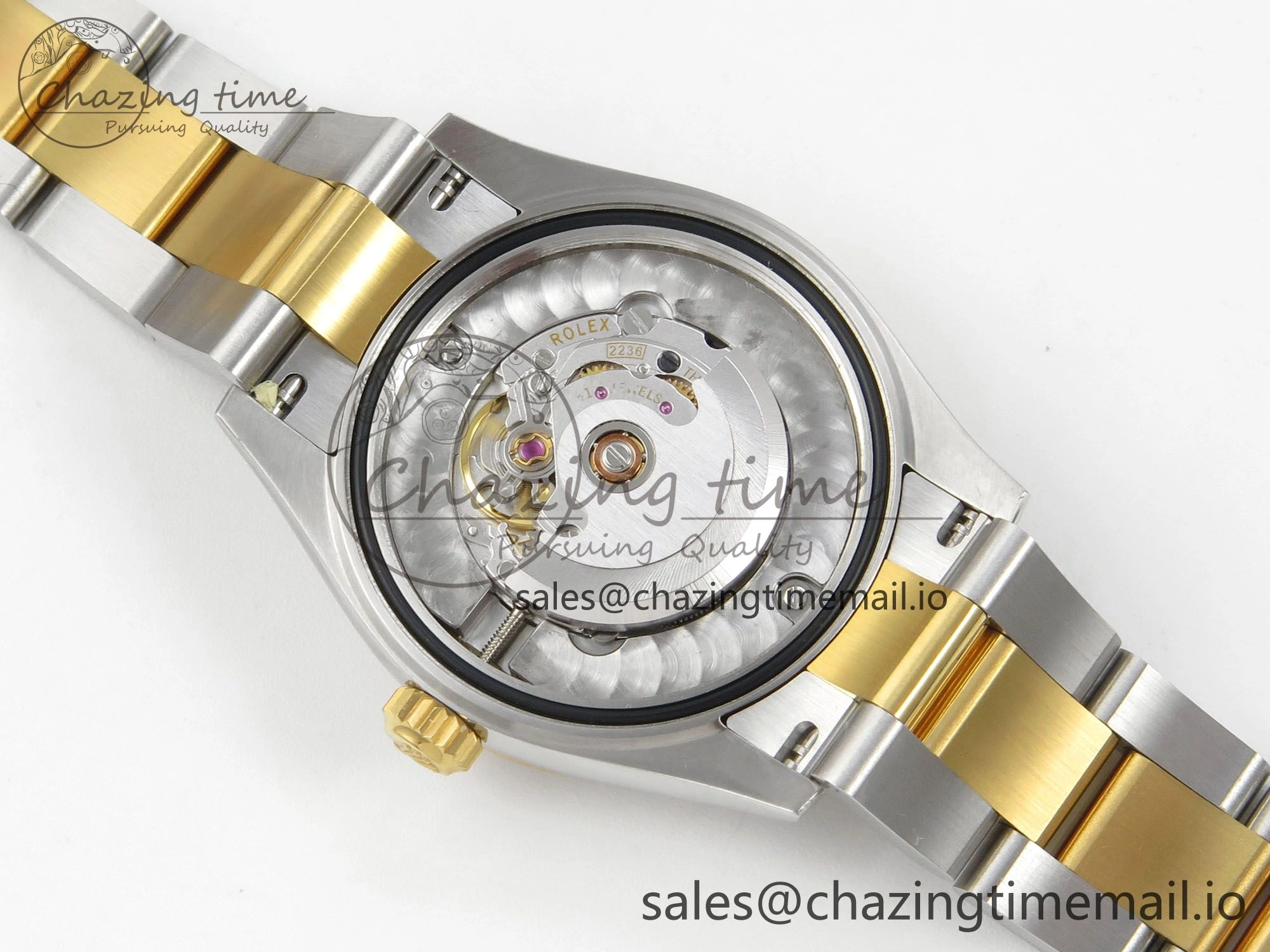DateJust 31 278383RBR THBF 1:1 Best Edition 904L Steel Green Roman Diamonds Dial Diamonds Bezel on SS YG Oyster Bracelet HZ Cal.2236