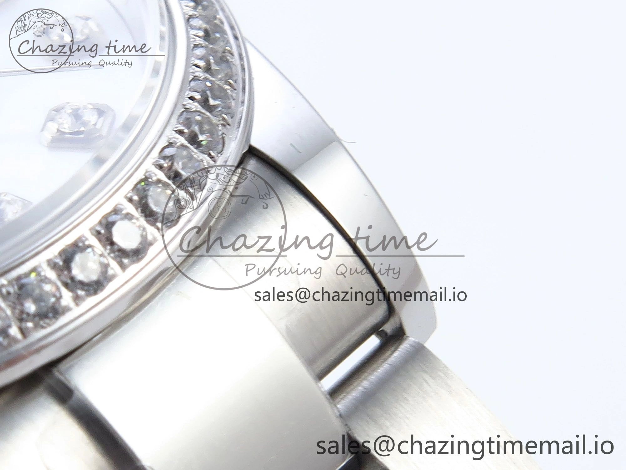 DateJust 31 278384RBR ARF 1:1 Best Edition 904L Steel White MOP Dial Diamonds Bezel on SS Oyster Bracelet ETA 2688