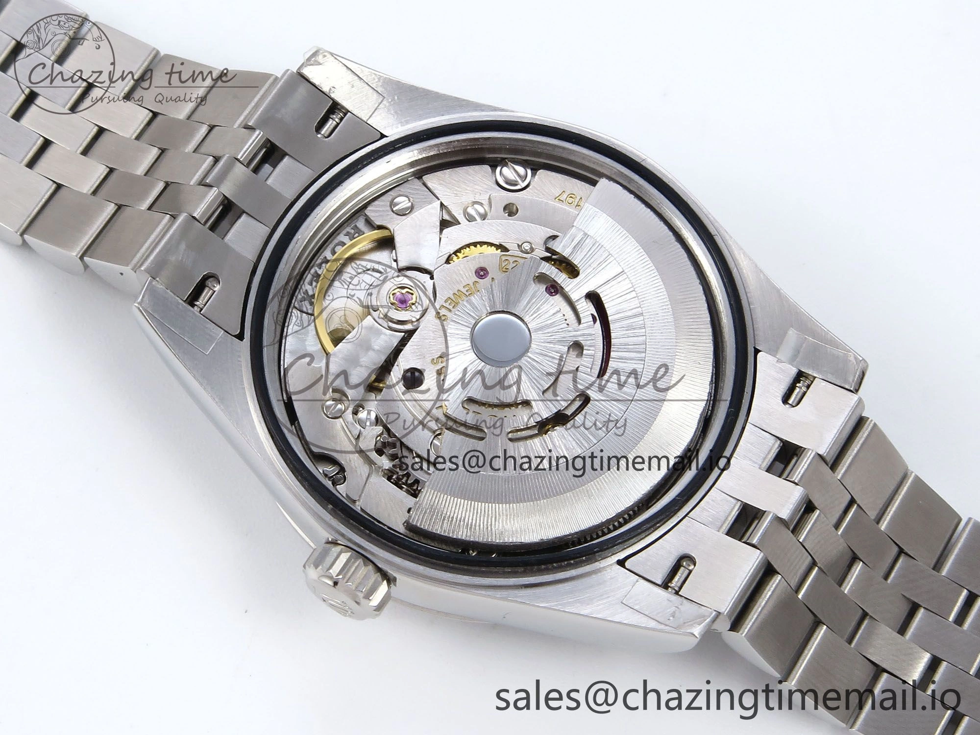DateJust 31 278384RBR JARF 1:1 Best Edition 904L Steel Gray Roman Diamonds Dial on SS Jubilee Bracelet HZ2236