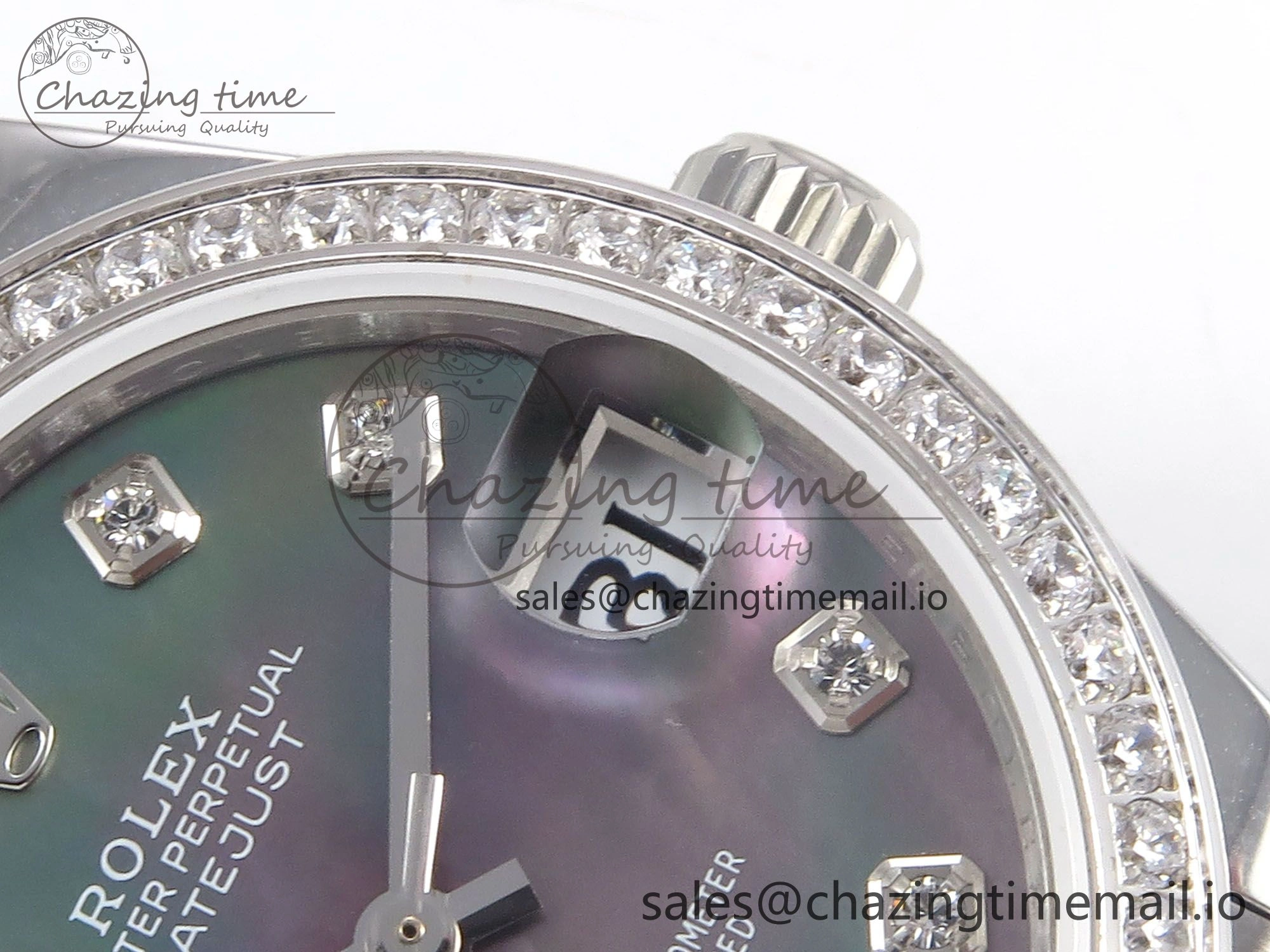 DateJust 31 278384RBR SS GMF 1:1 Best Edition 904L Steel Meteorite Diamonds Dial on Jubilee Bracelet A2824