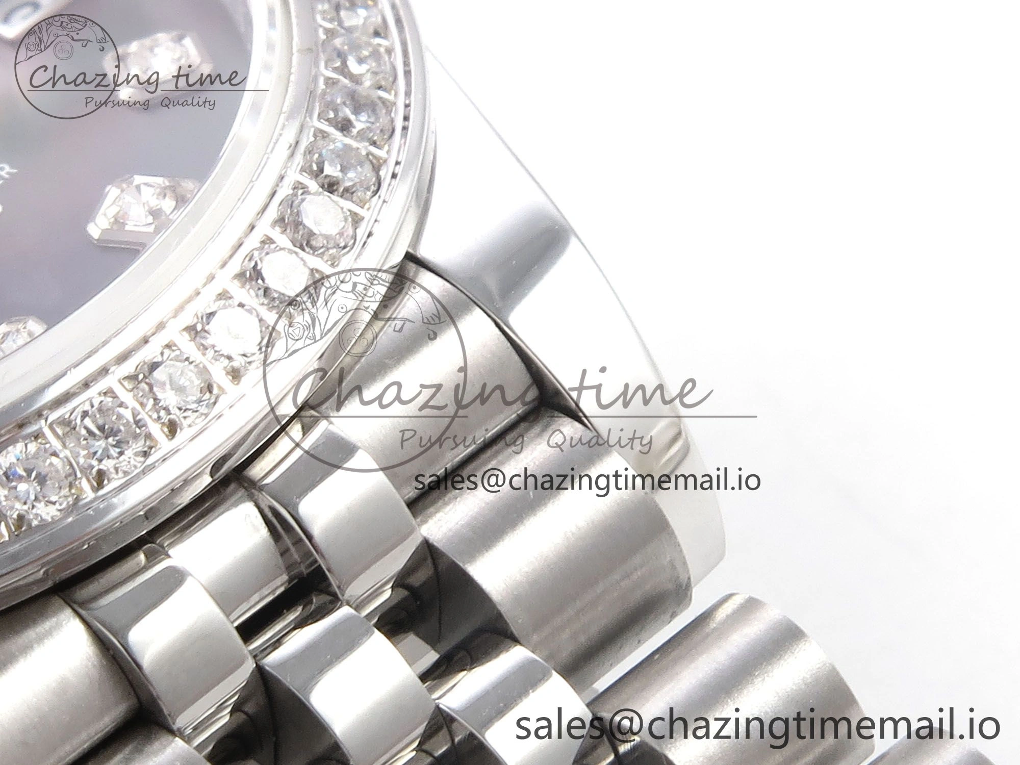 DateJust 31 278384RBR SS GMF 1:1 Best Edition 904L Steel Meteorite Diamonds Dial on Jubilee Bracelet A2824