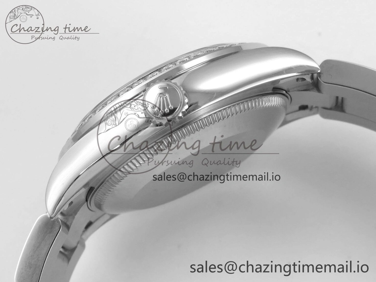 DateJust 31 278384RBR THBF 1:1 Best Edition 904L Steel White MOP Dial Diamonds Bezel on SS Oyster Bracelet HZ Cal.2236