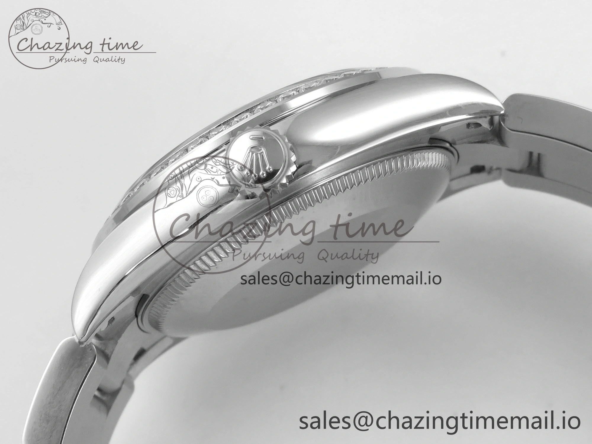 DateJust 31 278384RBR THBF 1:1 Best Edition 904L Steel White MOP Dial Diamonds Bezel on SS Oyster Bracelet HZ Cal.2236