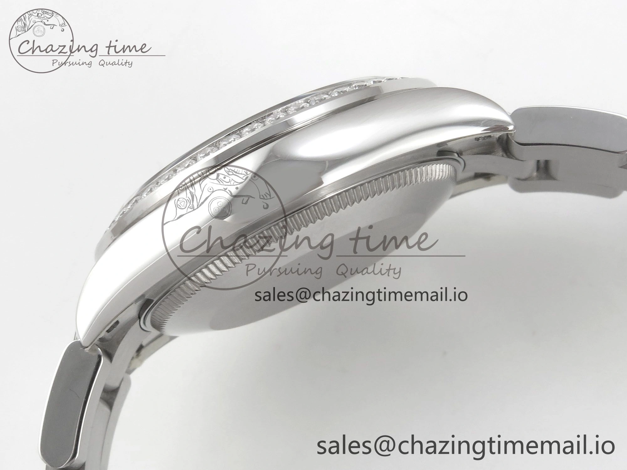 DateJust 31 278384RBR THBF 1:1 Best Edition 904L Steel White MOP Dial Diamonds Bezel on SS Oyster Bracelet HZ Cal.2236