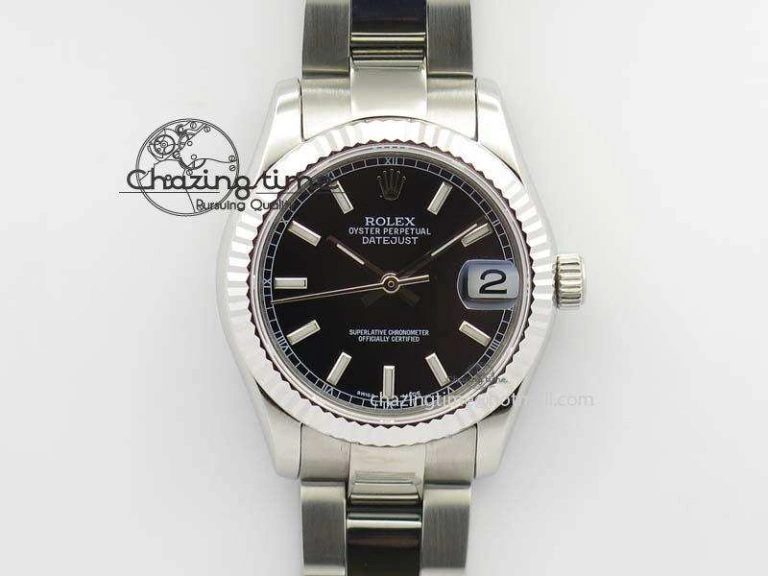 DateJust 31mm SS BP-Maker Best Edition Black Dial On SS Bracelet A2824 V2