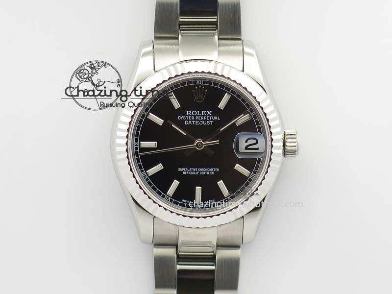 DateJust 31mm SS BP-Maker Best Edition Black Dial On SS Bracelet A2824 V2