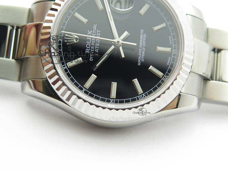 DateJust 31mm SS BP-Maker Best Edition Black Dial On SS Bracelet A2824 V2