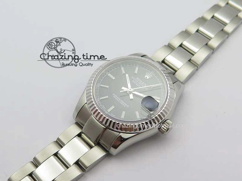 DateJust 31mm SS BP-Maker Best Edition Black Dial On SS Bracelet A2824 V2