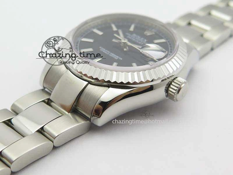 DateJust 31mm SS BP-Maker Best Edition Black Dial On SS Bracelet A2824 V2