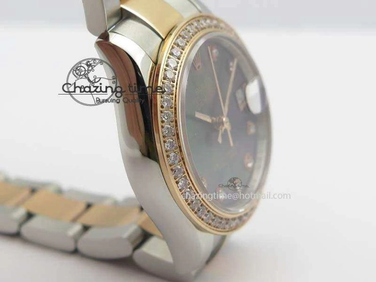 DateJust 31mm SS RG BP-Maker Best Edition MOP Diamond Markers Dial On SS RG Bracelet A2824 V2