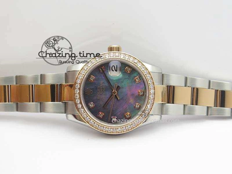 DateJust 31mm SS RG BP-Maker Best Edition MOP Diamond Markers Dial On SS RG Bracelet A2824 V2