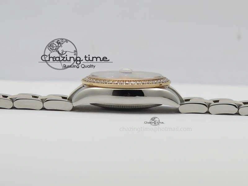 DateJust 31mm SS RG BP-Maker Best Edition MOP Diamond Markers Dial On SS RG Bracelet A2824 V2