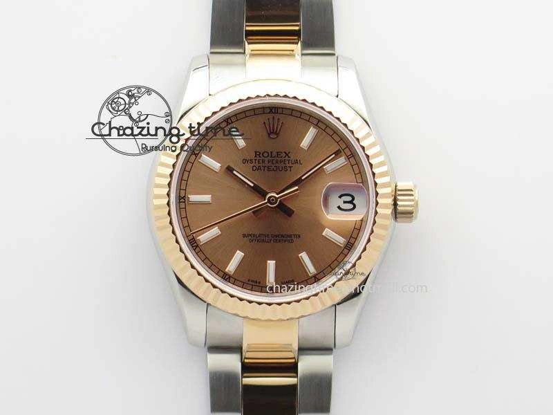 DateJust 31mm SS RG BP-Maker Best Edition Rose Gold Dial On SS RG Bracelet A2824 V2