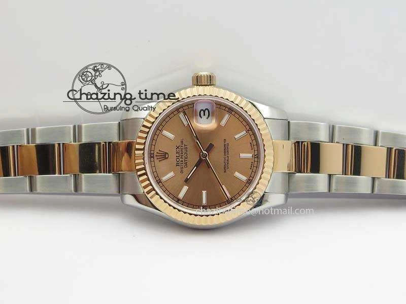 DateJust 31mm SS RG BP-Maker Best Edition Rose Gold Dial On SS RG Bracelet A2824 V2