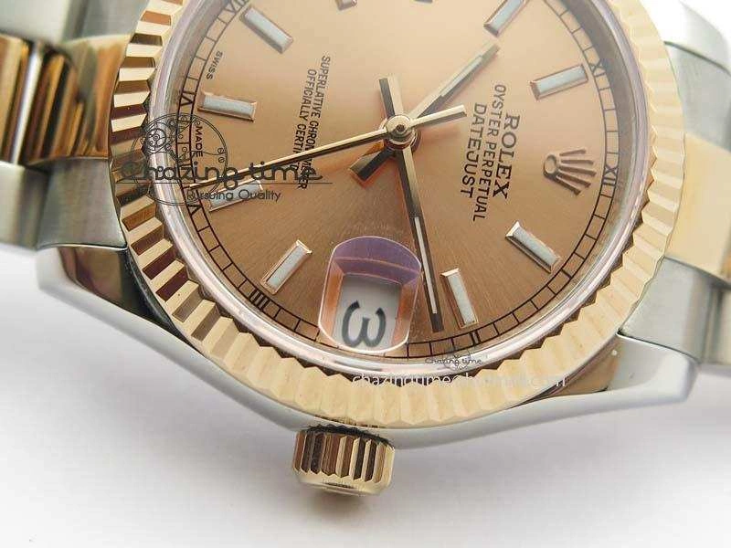 DateJust 31mm SS RG BP-Maker Best Edition Rose Gold Dial On SS RG Bracelet A2824 V2